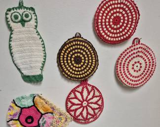 Vintage handmade hot pads