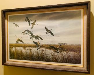 signed and numbered print by wildlife artist Maynard Reese