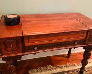 19th c mahogany spinet ladies writing desk or dressing table