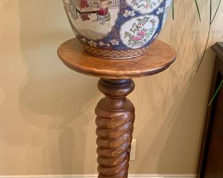 pair of early fern or plant stands--