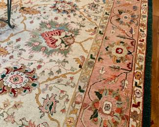 Mahindra hand knotted wool rug 11 ft by 15 1/2 ft rug purchased from Samir's