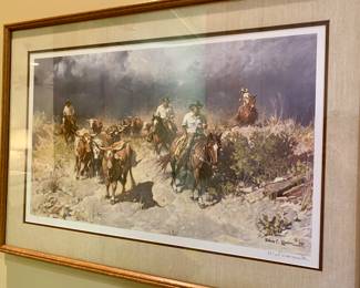 signed print by Melvin Warren