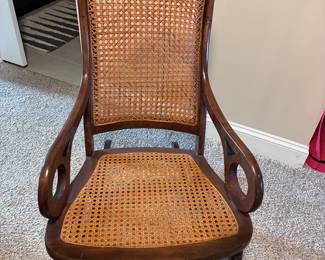 Rocker with new cane set and back