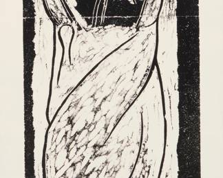 2326 Jaume Plensa (b. 1955) Composition, circa 1985 Etching and aquatint on wove paper Edition: 15/20 Signed and numbered in pencil in the lower margin: Plensa Plate: 26" H x 23.25" W; Sight: 31.5" H x 16.875" W Estimate: $300 - $500