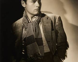 2368 George Hurrell (1904-1992) Portrait of Richard Arlen, 1937 Photograph on paper Inscribed in pencil on the backing board: "Richard Arlen" Sight: 13.5" H x 10.75" W Estimate: $200 - $300