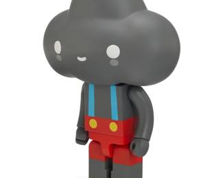 2228 "400% Little Cloud Boy" figure by Friends With You 2020 Designed by Sam Borkson and Arturo Sandoval III of Friends With You Manufactured by Medicom Toy Impressed: MEDI / COM / TOY / KUBRICK; numbered to applied manufacturer's label: B01486338 12.5" H x 8.375" W x 5.25" D Estimate: $200 - $300