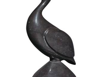 2115 A carved hardstone model of a duck 20th century Unmarked 15" H x 8.25" W x 6.25" D Estimate: $200 - $300