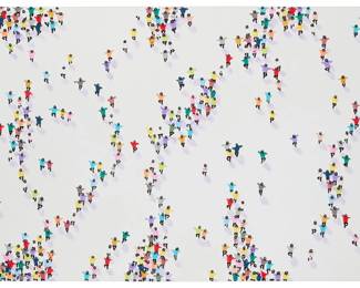 2303 Max Todd (21st Century) "Crowd Pleaser" Acrylic on canvas Unsigned; titled by repute 35.5" H x 59" W Estimate: $600 - $800