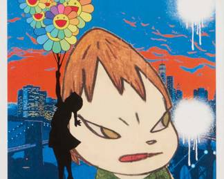 2256 Death NYC (b. 1979) Untitled (New York City of Dreams), 2020 Offset lithograph in colors on wove paper An artist's proof aside from the edition of unknown size Signed, dated, and indistinctly inscribed in pencil in the lower margin: [?] DC / 2020 / A/P; with the Death & Co blindstamp in the lower left corner of the image Image: 16.5" H x 11.75" W; Sheet: 17.75" H x 12.625" W Estimate: $150 - $250