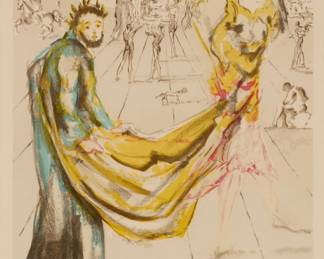 2290 Salvador Dalí (1904-1989) "The Kingdom," 1979 Lithograph in colors on wove paper Edition: I 345/350 Signed and numbered in pencil in the lower margin: Dalí Image: 22.75" H x 17.875" W; Sight: 26.5" H x 19.75" W Estimate: $300 - $500