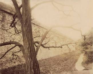 2383 Eugène Atget (1857-1927) "Porte Dauphine, Fortifications, (16e)," circa 1913 Albumen print on paper From the edition of unknown size Appears unsigned; titled and dated in pencil verso Sight: 8.25" H x 6.5" W Estimate: $300 - $500