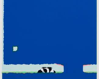 2278 Han Jansen (1931-1994) "Onder de Blauwe Boom" (Under the Blue Tree) Screenprint in colors on paper An artist's proof aside from the edition of unknown size and date Signed, titled, and inscribed "e.a.," all in pencil in the lower margin: Han Jansen Image: 19.75" H x 19.75" W; Sight: 20.75" H x 20.5" W Estimate: $200 - $300