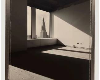 2392 Tom Baril (b. 1952) "Chrysler Building," 1995 Gelatin silver print on paper affixed to a matboard mount, as issued Edition: 23/25 Signed and dated in pencil on the support, directly below the image, at right: Tom Baril 95; signed again, titled, dated, inscribed "417," all in ink in the corresponding blanks of the artist's copyright black ink stamp on the verso of the matboard mount Image/Sheet: 23.25" H x 18.125" W; Mount: 26" H x 19.75" W Estimate: $500 - $700
