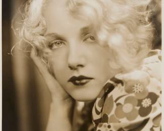 2366 George Hurrell (1904-1992) A portrait of Leila Hyams, circa 1931 Photograph on paper From the edition of unknown size Embossed in the lower margin: Hurrell; stamped in black ink verso: Leila Hyams / Metro Goldwyn Mayer Image: 12" H x 9.375" W Estimate: $200 - $300
