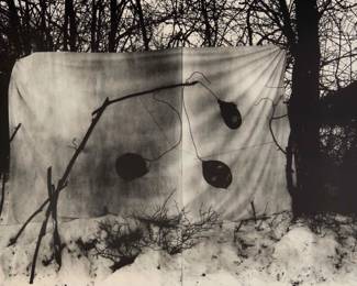 2394 Laurent Millet (b. 1968) "La Chasse 5," 2003 Photograph on paper Edition: 2/20 Signed, titled, dated (twice), numbered, and inscribed in pencil, all in pencil on the verso: Laurent Millet 2003; titled, dated, and numbered again on a printed label affixed to the frame's backing paper Sight: 18" H x 22.5" W Estimate: $500 - $700