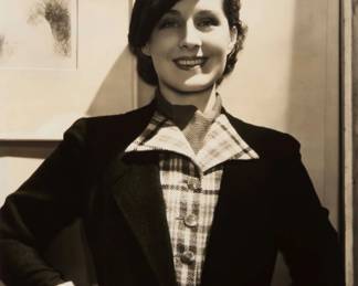 2349 George Hurrell (1904-1992) A portrait of Norma Shearer, circa 1936 Photograph on paper Image: 12.25" H x 9.25 W Estimate: $200 - $300