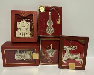 Lenox Porcelain Christmas Ornaments