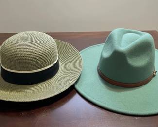 Woven Straw Sun Hat  Felt Fedora Hat