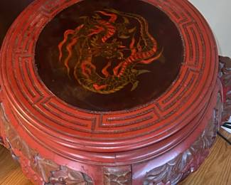 Chinese Carved Plant Stand second image