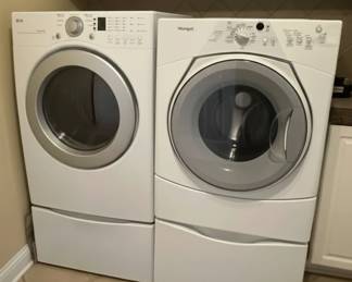 LG Front Load Washer  Whirlpool Duet Sport HT Front Load Dryer
