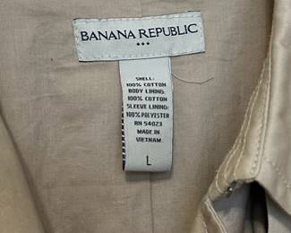 Banana Republic Womens Beige Cotton Trench Coat second image