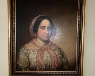 Victorian Portrait Painting of Woman