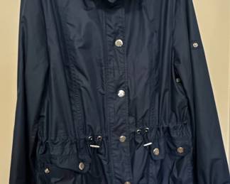 Jones New York Signature Navy Hooded Jacket