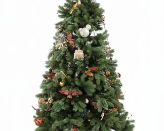 Artificial Christmas Tree with Ornaments