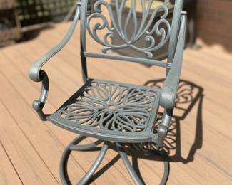 Table with Chairs and Swivel Rocker Patio Set second image