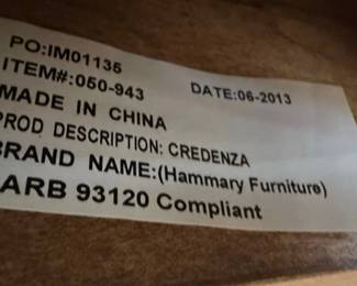 Hammary Furniture Credenza Desk with Hutch fourth image