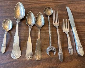 Sterling Silver Flatware  E. Jaccard  Co. and Rogers Bros.