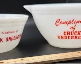 Feed company promotional milk glass. https://modestlambestatesales.hibid.com/