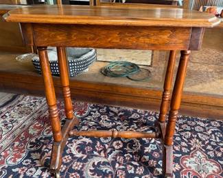 Solid wood serving cart / desk. https://modestlambestatesales.hibid.com/