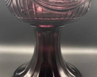 Aladdin Amethyst / purple drape oil lamp base. Glows. https://modestlambestatesales.hibid.com/