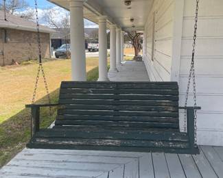 great porch swings; 2 full size swings and 2 double swings