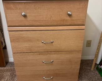 3 Drawer Dresser, One Top Drawer