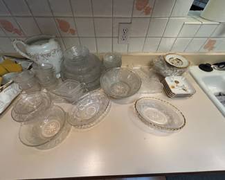 Clear Pressed/Depression-Style Glass