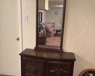 Small Cabinet with Mirror