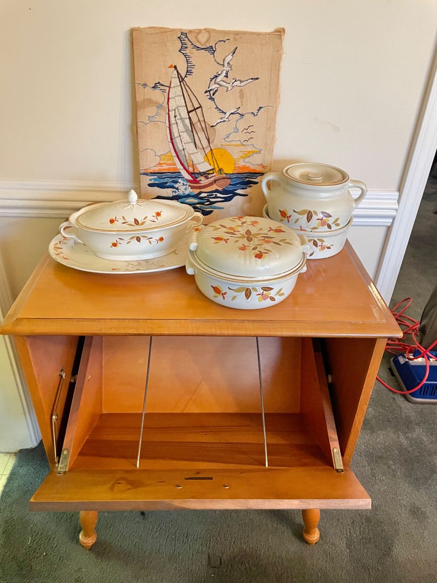 Vintage record cabinet 