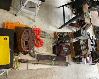 Collector’s Estate Sale featuring nautical antiques, vintage furniture, curio cabinets, library bookcases, restored cast iron cookware, antique telephones, men’s suits, garage items, eclectic home décor, and unique yard art.