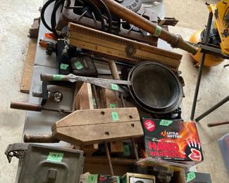 Collector’s Estate Sale featuring nautical antiques, vintage furniture, curio cabinets, library bookcases, restored cast iron cookware, antique telephones, men’s suits, garage items, eclectic home décor, and unique yard art.