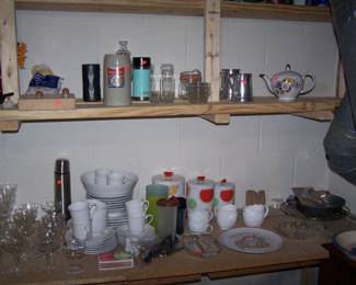 ANOTHER CASUAL DINNER SET, CANISTERS, TEAPOT & MORE