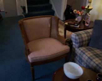 CANED-SIDE EASY CHAIR