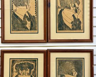 Series of 8 Publisher Prints