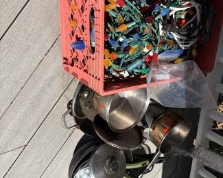 Pots and pans
Christmas lights