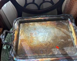 Silver plated platter