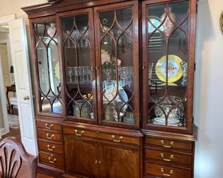 Break front china cabinet
