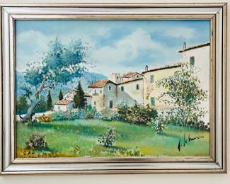 32”x23” Italian oil by De Marco