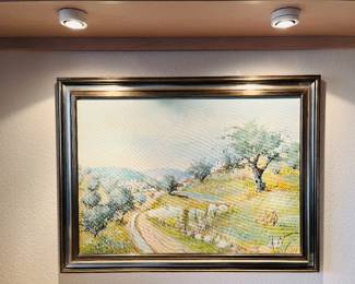 32”x23” Italian oil by De Marco