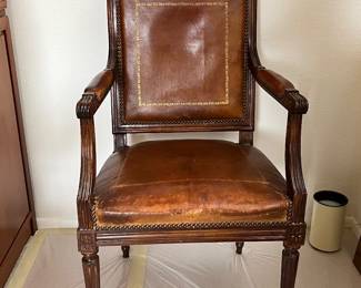 Italian leather armchair